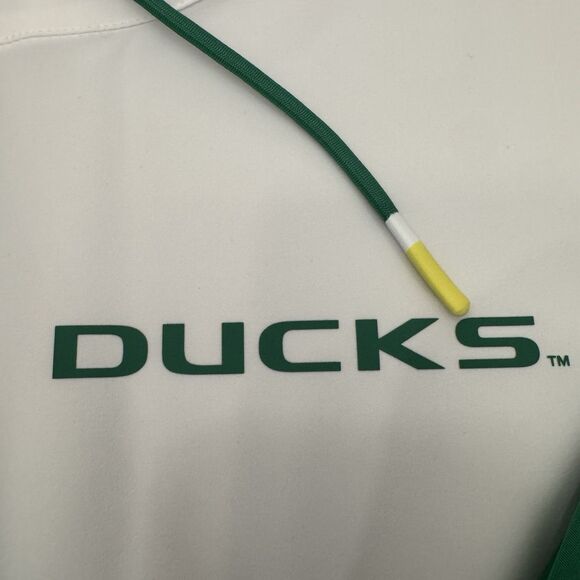 Nike Oregon Ducks Sideline Player Issue Pregame Half-Zip Hoodie - Picture 3 of 6